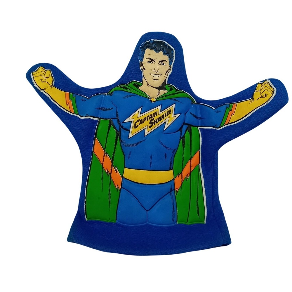 1970s Vintage Retro Captain Shaklee Hand Puppet Kids Superhero Advertising READ